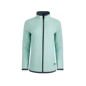 Weird Fish Ariana Eco Full Zip Grid Fleece - Seaspray - 8 16 18 - Was £49.99 - Picture 1 of 7