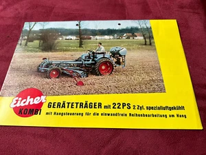 Original Eicher Geräteträger 22PS Prospekt Traktor Schlepper Brochure - Bild 1 von 6