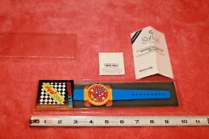Reloj Vintage Años 80 Azul Peter Max Artista Flying Angel Neo Max en Paquete - Imagen 1 de 11