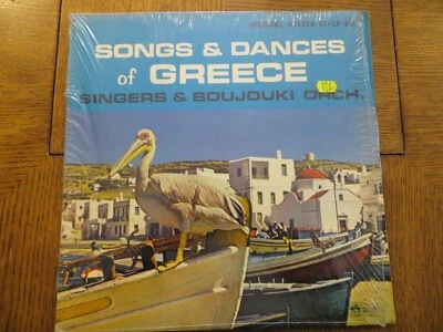 Singers & Boujouki Orch – Songs & Dances Of Greece - 1975 Vinyl LP VG+/VG+ - Image 1 of 4
