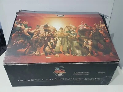 Street Fighter 15th Anniversary Edition Arcade Stick PS2 Original Xbox Complete - Image 1 of 4