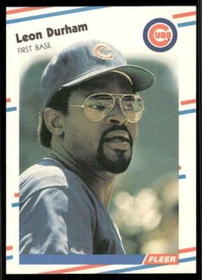 1988 Fleer #420 Leon Durham - Image 1 of 2