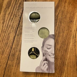 Rodillo facial de jade Gua Sha Guasha herramienta antienvejecimiento para el cuidado facial de la piel 3 piezas - Imagen 1 de 11