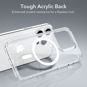 Funda clásica híbrida para MagSafe para iPhone 14 Pro Max transparente