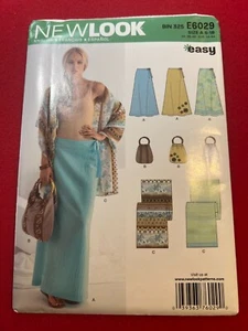 Simplicity 6029, talla 8-18, falda, bolso, chal, sin cortar - Imagen 1 de 2