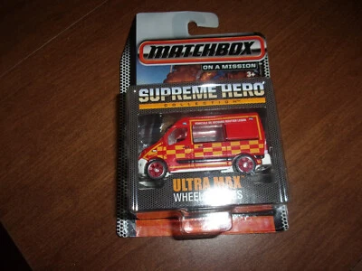 NIB 2015 Matchbox Supreme Hero Ultra Max Wheels Renault Master Ambulance - Image 1 of 3