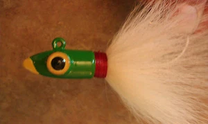8 oz Big Eye Bucktail Jig, wahoo/señuelo de pesca a rayas, ¡tú eliges los colores! - Imagen 1 de 6