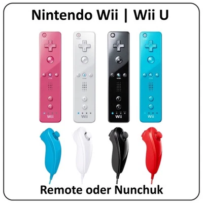 Original Nintendo Wii / Wii U Controller | Remote | Nunchuk | Schwarz | Weiß - Bild 1 von 4
