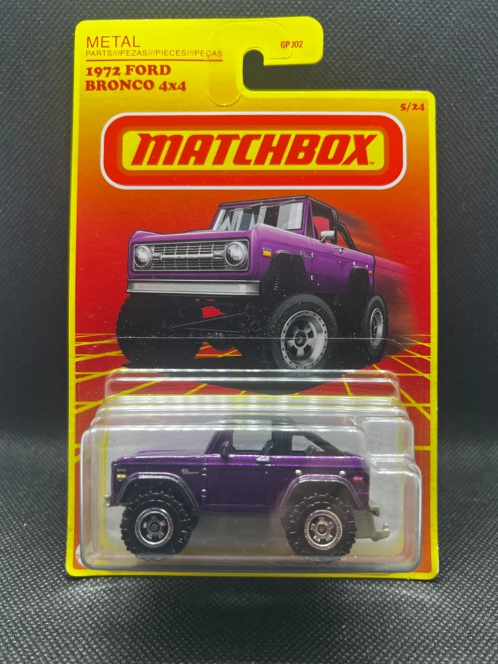 火柴盒 Target 独家紫色 1972 年福特野马 4x4 5/24 * 免运费* — 第 1/1 张图片