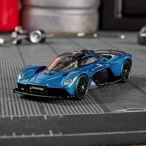 Puertas Hot Wheels Elite 64 Aston Martin Valkyrie 1:64 verde azulado ZAMAC Real Riders - Imagen 1 de 11