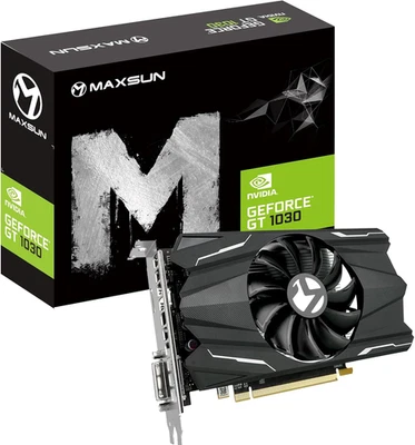 GEFORCE GT 1030 4GB GDDR4 Video Graphics Card GPU Mini ITX Design, HDMI, DVI-D,  - Image 1 of 4