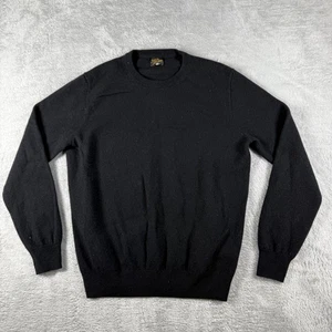 J Crew Sweater Herren Medium Schwarz Kaschmir Rundhals Strickpullover Pulli Preppy - Bild 1 von 13