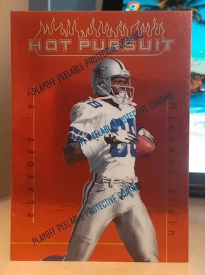 1997 MICHAEL IRVIN Playoff First & Ten Hot Pursuit #29 DALLAS COWBOYS RARE 1:180 - Image 1 of 2