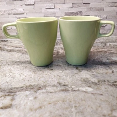 IKEA FARGRIK Taza de Café Taza de Té Gres 15199 Verde Lima Apilable Juego de 2 Foto 1 de 4