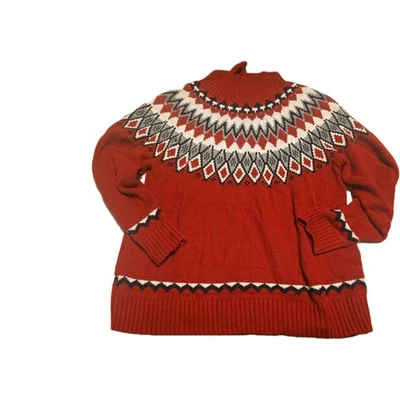 Suéter Feo Navidad Cuello Alto Christopher & Banks De Colección Talla Pequeña XL Foto 1 de 2