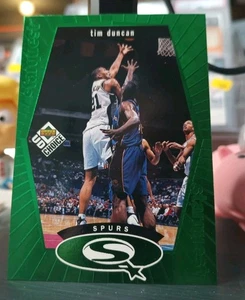 1998-99 UD Choice Starquest Green SQ24 Tim Duncan NBA San Antonio Spurs HOF - Bild 1 von 1