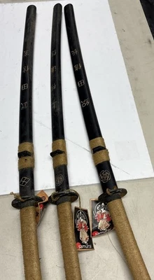 Lot of 3 Reproduction Japanese Katana 40” w/ Tags - Image 1 of 4
