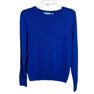 Draper James Damen Pullover Pulli royalblau S Kaschmir Langarm Knöpfe - Bild 1 von 8