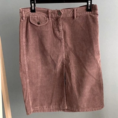 French Connection NUEVA Falda Para Mujer Talla 8 Pana Marrón Nueva con Etiqueta Foto 1 de 4