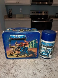 1983 Masters of the Universe Lunch Box & Thermos * Vintage * Lunchbox He-Man - Picture 1 of 5