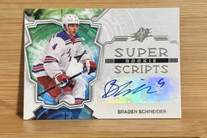 2022-23 SPx Rookie Superscripts Braden Schneider #SSR-BS Auto RC - Picture 1 of 2