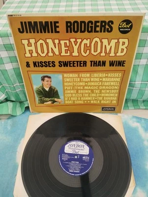 Jimmie Rodgers - Honeycomb & Kisses Sweeter Than Wine 1963 – UK Vinyl LP - Image 1 of 3