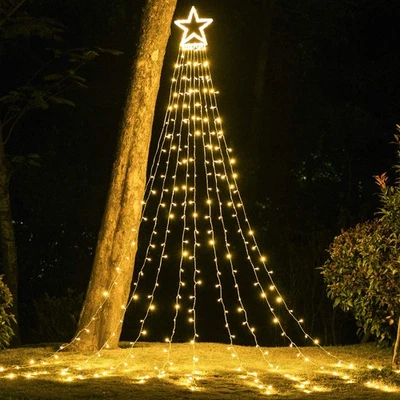Christmas Decoration Outdoor Star String Lights,16.4Ft Christmas Tree Toppers... - Image 1 of 4