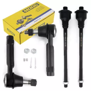 MOOG Front Inner Outer Tie Rods for Chevy Silverado GMC Sierra 1500 Yukon 4pcs - Picture 1 of 8