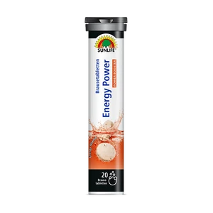 SUNLIFE® EnergyPower Drink 20 Brausetabletten Ausdauerleistung Konzentration + B - Bild 1 von 5