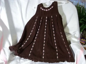 (L) Boutique No Sleeve Corduroy Size 4 Dress - Picture 1 of 4