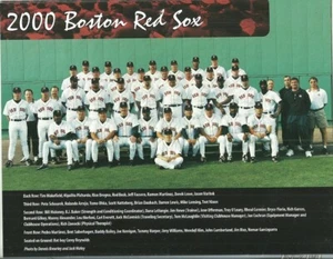 2000 2001 Boston Red Sox Schedule Calendar - Picture 1 of 10