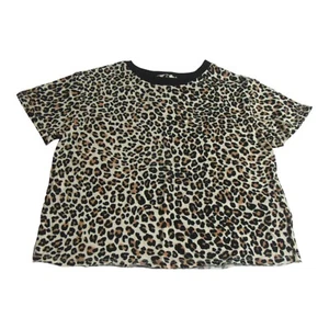 Art Class Girls Size M 7/8 Short Sleeve T-Shirt Leopard Print Multicolor - Picture 1 of 8