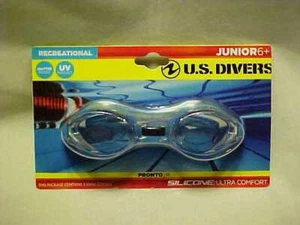 U.S. Divers Pronto Jr clear/blue Junior 6+ Silicone Ultra Comfort Factory sealed - Picture 1 of 5