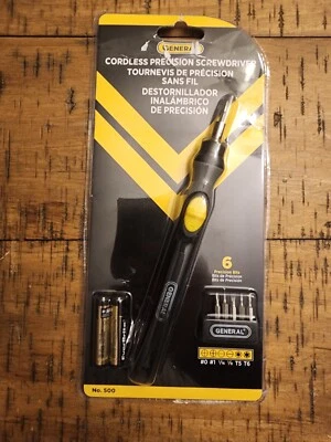 Precision Cordless Electric Screwdriver #500 with Six Bits and Quick Change C - Image 1 of 2