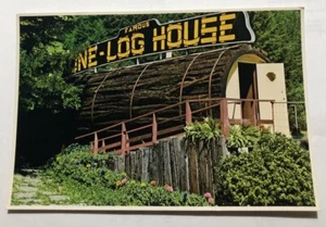 Famous One-Log House Phillipsville, California Postcard (F3) - Picture 1 of 2