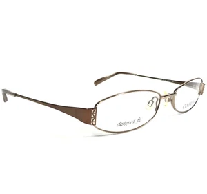 Covergirl Petite Eyeglasses Frames CG404 Col.084 Brown Crystals Wire 55-18-145 - Picture 1 of 10