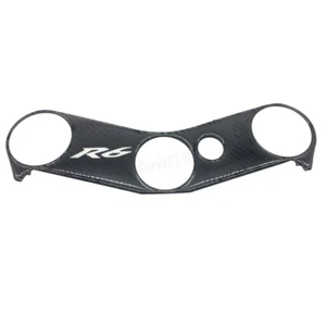 Abrazadera superior triple árbol carbono 3D calcomanía pegatina para Yamaha YZF-R6 2006-2016 - Imagen 1 de 3