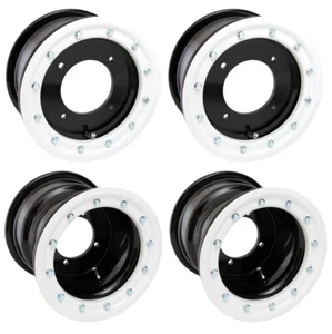 Predator 500 Outlaw 450 Front Rear Wheels Beadlock 10x5 9x8 Alba Racing BW 32 - Picture 1 of 1