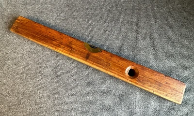 Spirit Level 28 Inch  Brass and Wood Carpentry Tool with Brass Hardware Vintage  - Image 1 of 4
