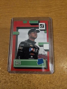 2023 PANINI DONRUSS RACING NASCAR 143/299 RED RATED ROOKIE #27 JESSE IWUJI RC - Imagen 1 de 2
