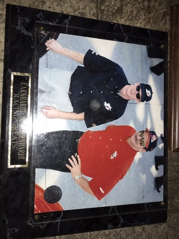 RARE Dale Earnhardt Jr &  Sr “Racing Greats” Authentic Plaque OOAK Cover