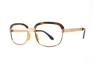 1970s vintage gold filled eyeglasses VIENNALINE 235 1/20 12KGF Tortoise Frame - Picture 1 of 12