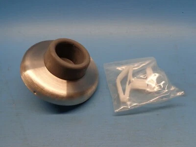 (1) 1407-630 DON-JO CONCAVE WROUGHT WALL STOP DOOR BUMPER STAINLESS STEEL 2-1/2"