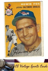 1954 Topps #246 Howie Fox CREASE - Picture 1 of 2