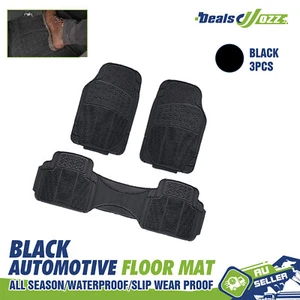 Black 3pcs Auto Rubber Floor Mat For For Great Wall V200 V240 Stain Slip Proof - Picture 1 of 14