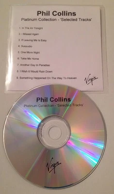 Phil Collins - Platinum Collection 9 Track UK Promo Cd Album Sampler Genesis - Image 1 of 2