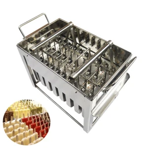 TECHTONGDA 24pcs Stainless Steel Ice Lolly Mold 108ml Ice Cream Making Tool - Picture 1 of 3