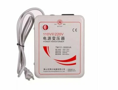 110V/120V to 220V/240V Step-UP Voltage Converter Power Adapter Transformer 3000W - Image 1 of 3