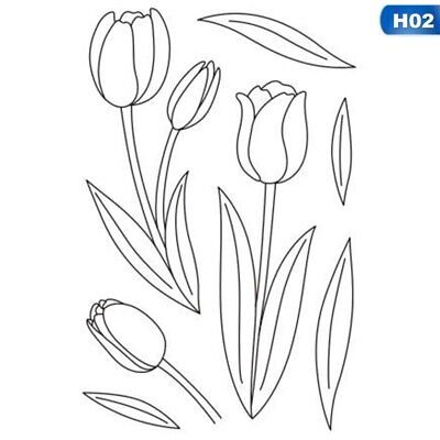 Tulip Metal Cutting Dies And Stamps For Scrapbooking Album Card Embossing^CA • 2.85€