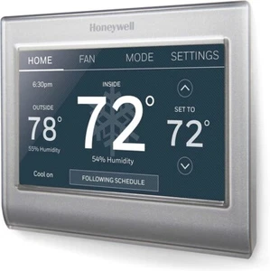 Honeywell Home RTH9585WF Wi-Fi Smart Color Thermostat, 7 Day Pack of 1, Gray - Picture 1 of 5